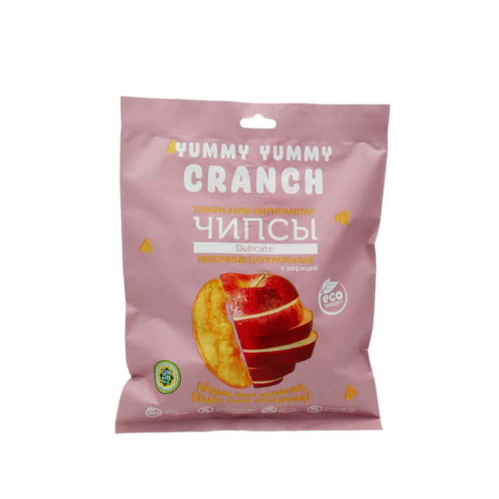 ЧИПСЫ ЯБЛОЧНЫЕ YUMMY YUMMY CRANCH ДЕЛИКАТ ДОЛЬКИ 50ГР