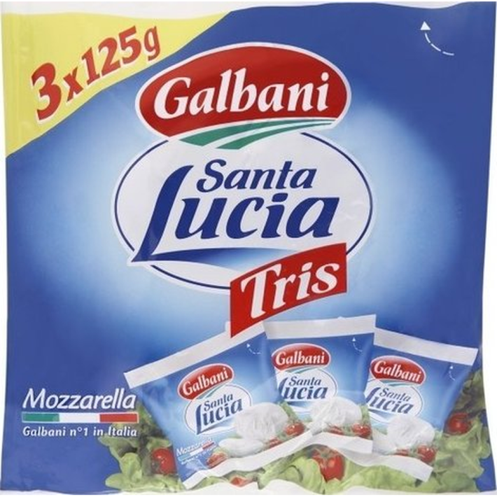 Сыр Galbani Mozzarella санта лючия трио 375 г