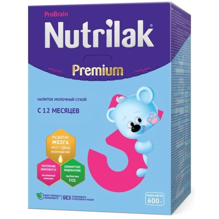 Смесь Nutrilak premium 3 с 12 месяцев 600 г