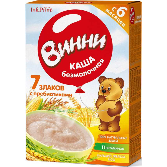 Каша Винни безмолочная 7 злаков 200 г