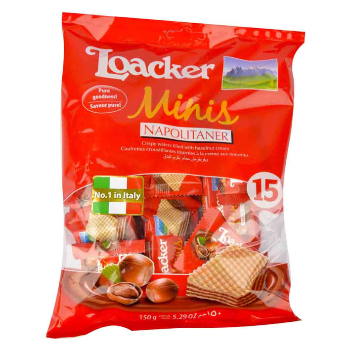 Вафли мини Loacker classic napolitaner 150 г
