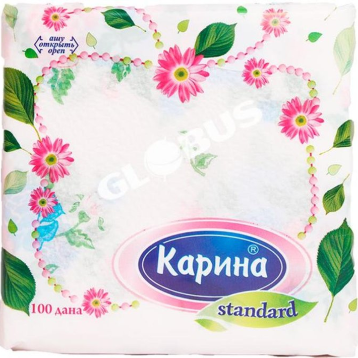 Салфетка Карина аква 100 шт