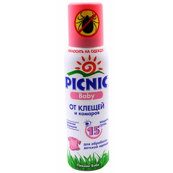 Аэрозоль Picnic baby от клещей комаров 125 мл