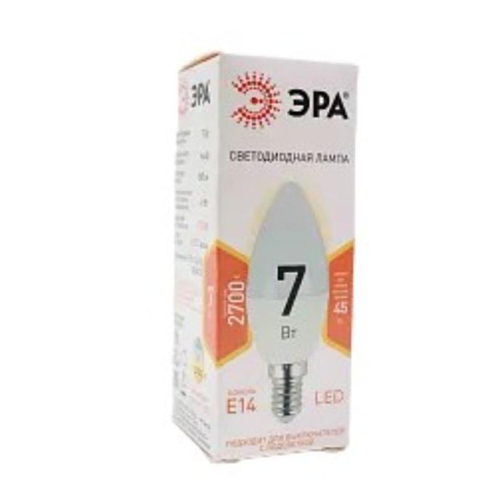 ЛАМПА СВЕТОДИОДНАЯ ЭРА LED SMD B35-7W-827-E14