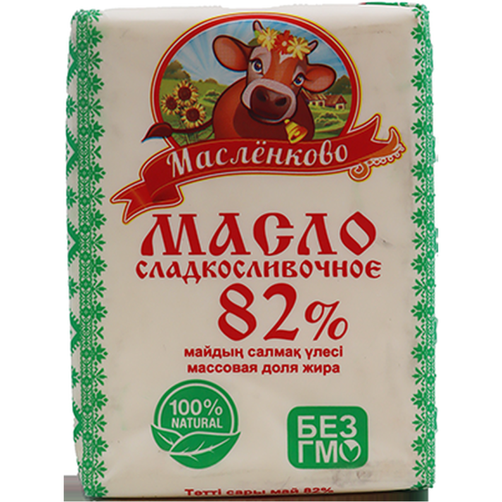 МАСЛО СЛАДКОСЛИВОЧНОЕ МАСЛЁНКОВО 82% 180ГР