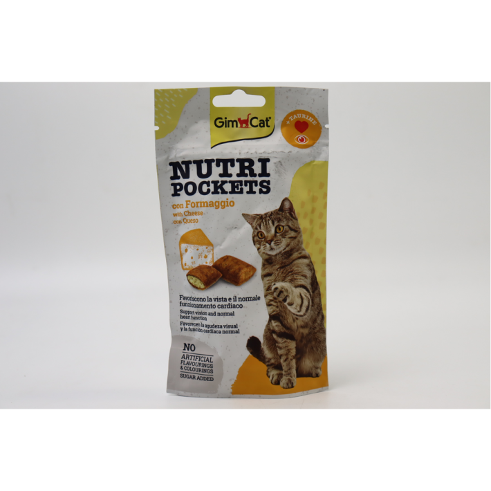 ПОДУШЕЧКИ GIMCAT С СЫРОМ И ТАУРИНОМ 60ГР