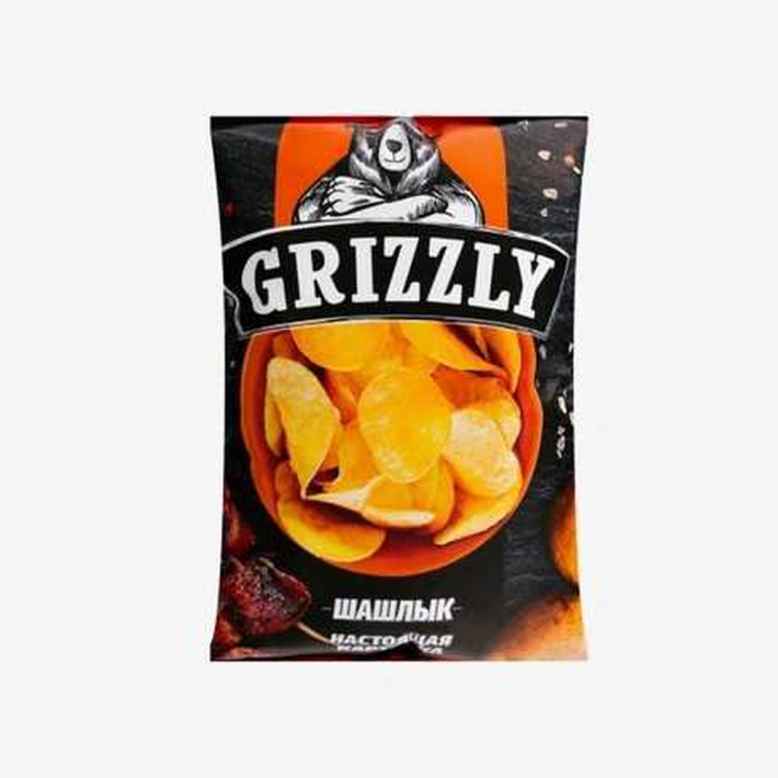 ЧИПСЫ GRIZZLY ШАШЛЫК 55ГР