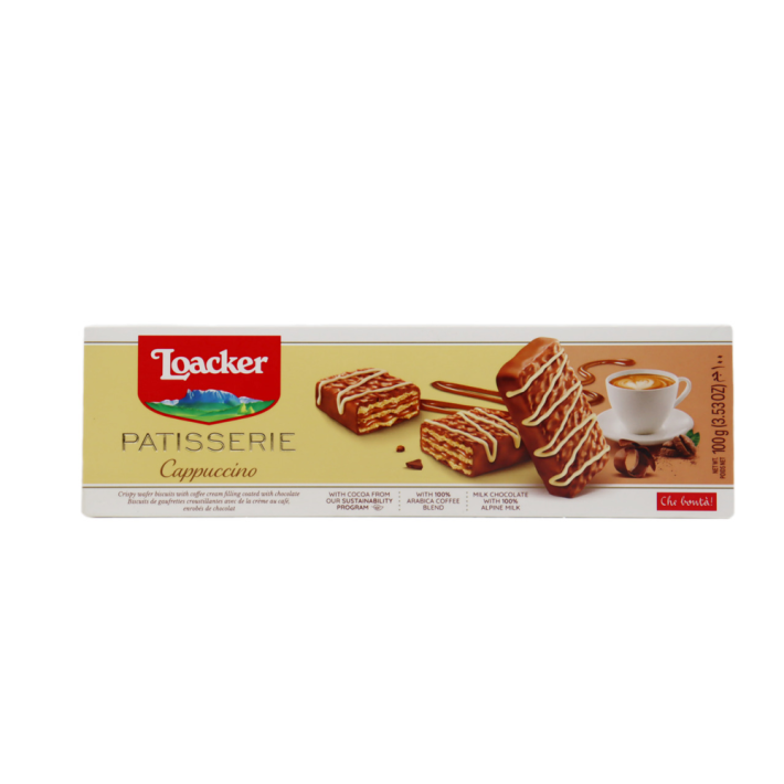 Печенье вафельное Loacker gran cappuccino 100 г