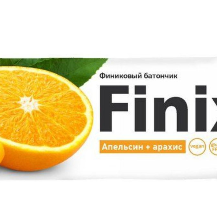 БАТОНЧИК FINIX ФИНИКОВЫЙ С АРАХИСОМ И АПЕЛЬСИНОМ 30ГР