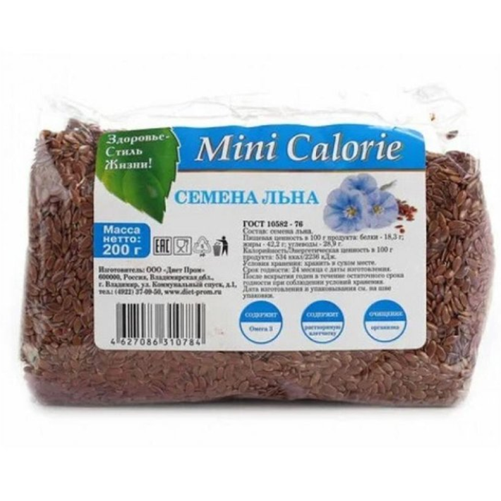 СЕМЕНА ЛЬНА MINI CALORIE ТУ 250ГР