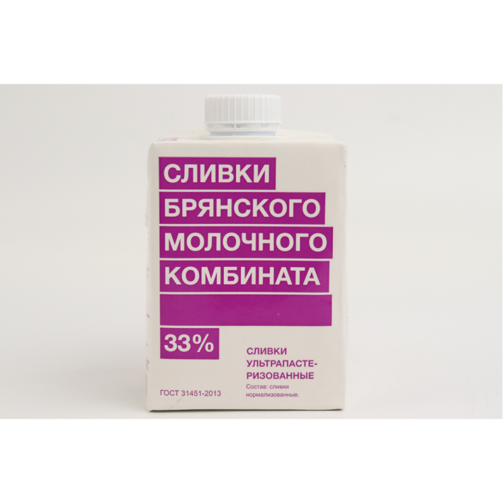 СЛИВКИ БМК УЛЬТРАПАСТЕРИЗОВАННЫЕ 33% 0,5КГ