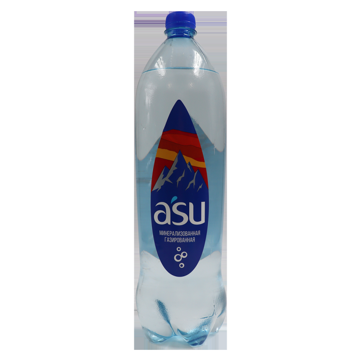 Вода Asu питьевая газированная 1,5 л