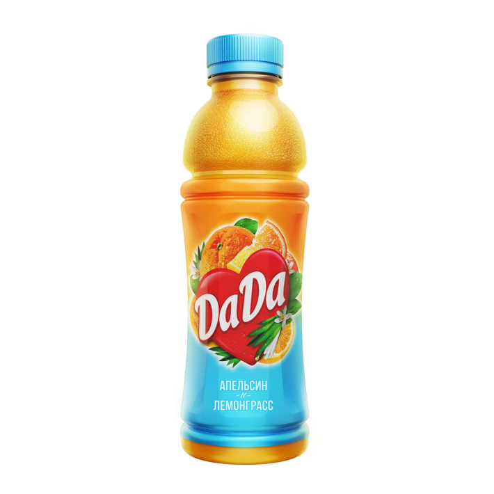 Напиток DaDa апельсин и лемонграсс пластиковая бутылка 0,5 л