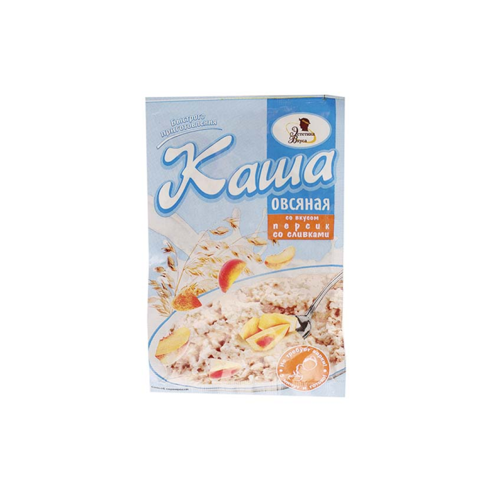 Каша Эстетика Вкуса овсянка персик со сливками 35 г