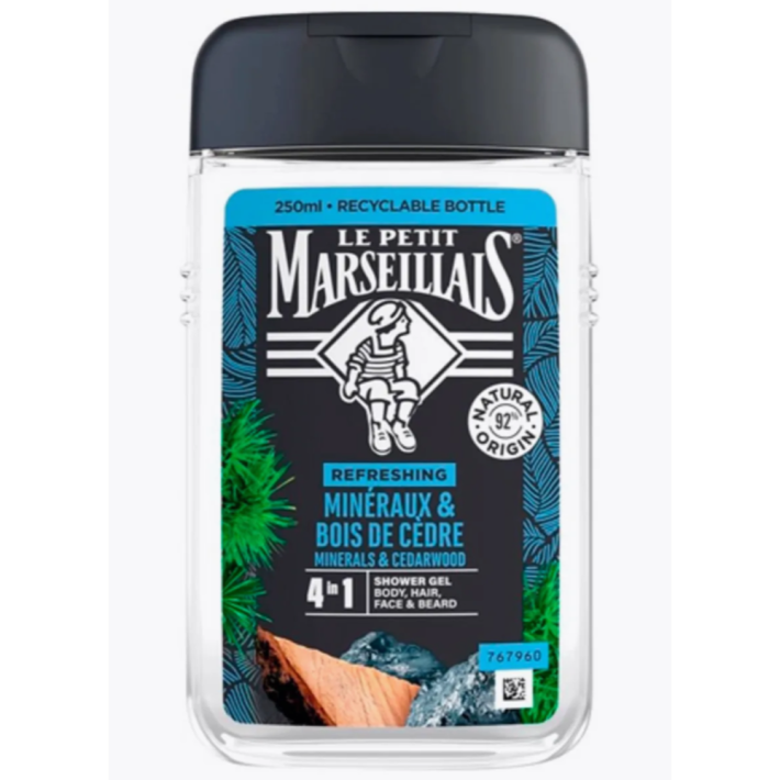 LE PETIT MARSEILLAIS ГЕЛЬ ДЛЯ ДУША КЕДР И МИНЕРАЛЫ 250