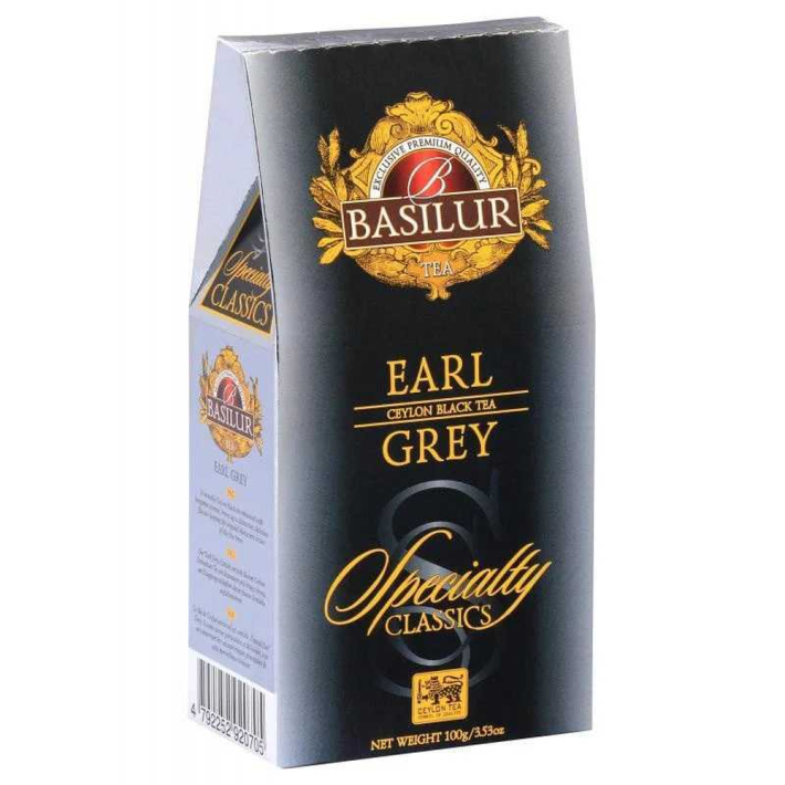 ЧАЙ BASILUR EARL GREY ЧЕРН ЛИСТ СО ВКУС КАРТ\УП 100ГР