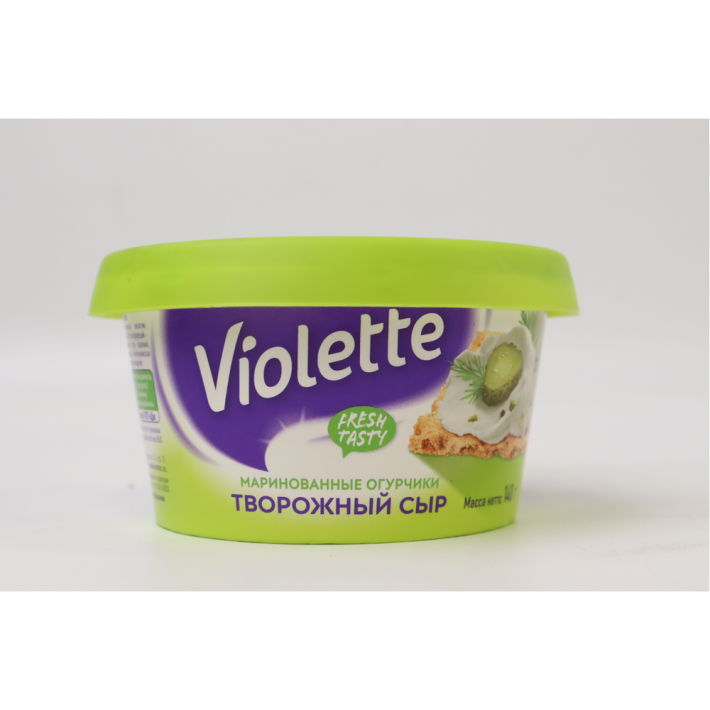 Сыр творожный с огурцами и зеленью Violette 140 г