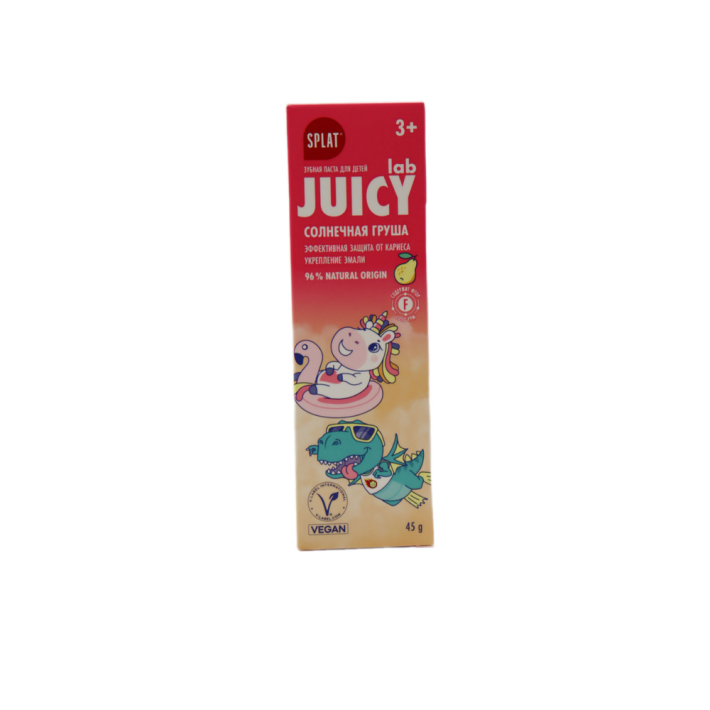 ЗУБНАЯ ПАСТА JUICY LAB ГРУША ДЕТСКАЯ СО ФТОРОМ 35МЛ
