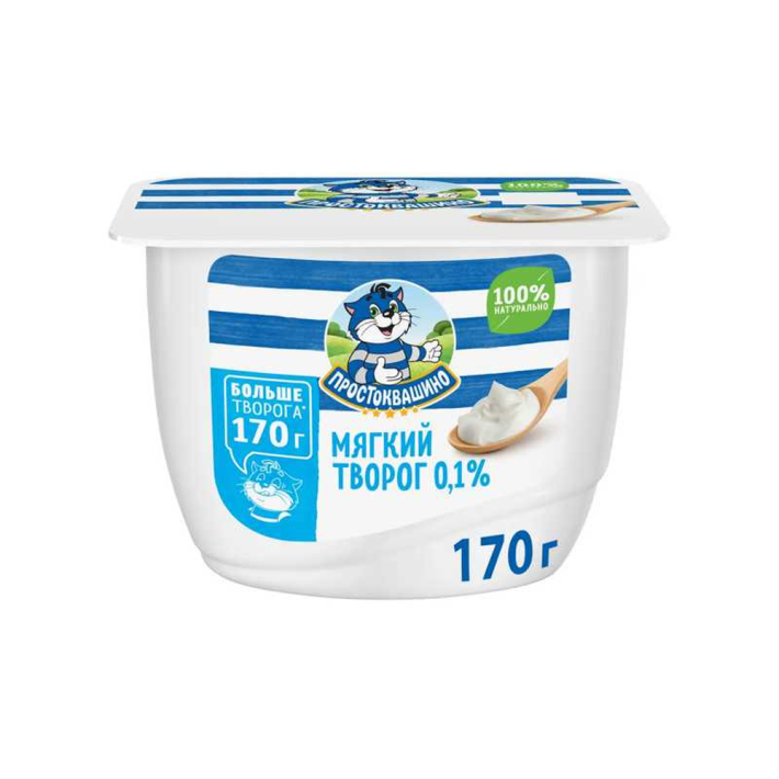 ТВОРОГ ПРОСТОКВАШИНО МЯГКИЙ 5% 170ГР