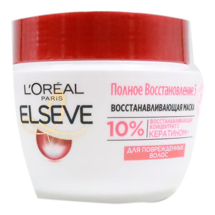 МАСКА ДЛЯ ВОЛОС LOREAL ПОЛНОЕ ВОССТАНОВЛЕНИЕ 5 Д/ПОВРЕЖДЕН. ВОЛОС 300МЛ