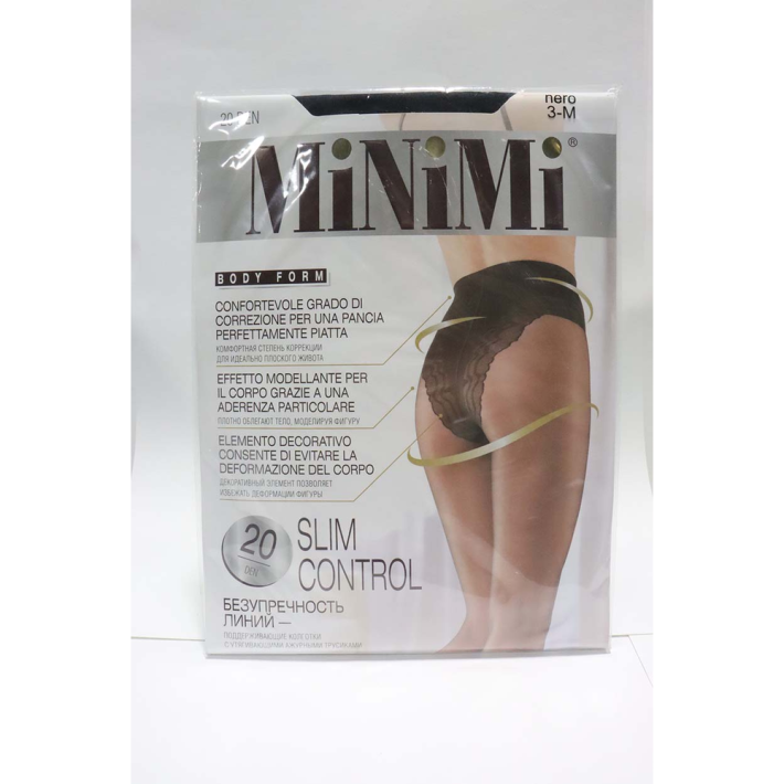 Колготки женские Mini slim control 20 den nero 3 размер