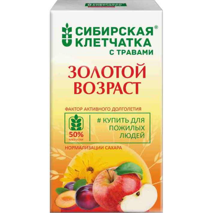 КЛЕТЧАТКА СИБИРСКАЯ ЗОЛОТОЙ ВОЗРАСТ С ДОБАВКАМИ 150ГР