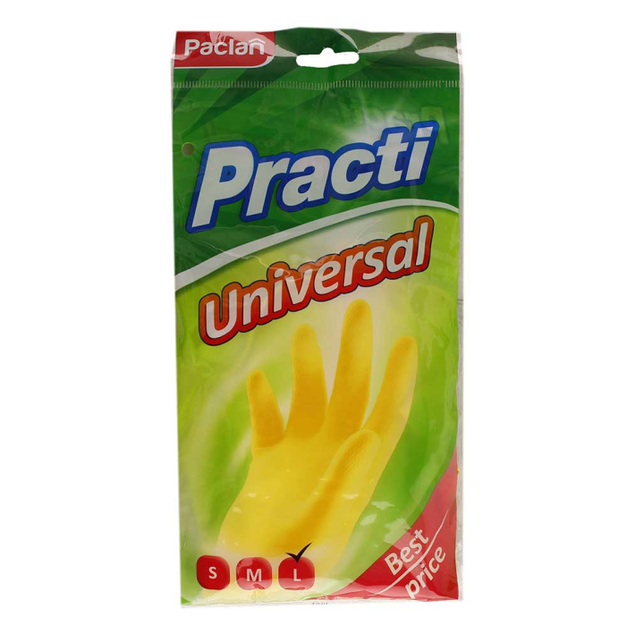 Перчатки Paclan Universal желтые l