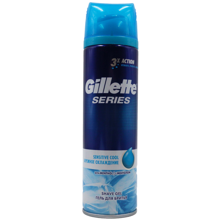 ГЕЛЬ Д/БРИТЬЯ GILLETTE SENSITIVE БЕРЕЖН.ОХЛАЖД. С МЕНТ. 200МЛ