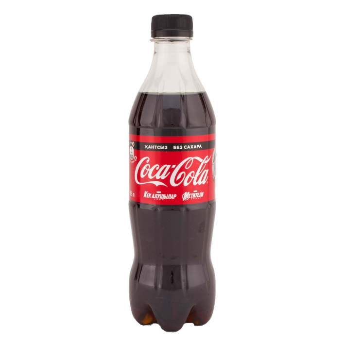 Напиток Coca-Cola без сахара пластиковая бутылка 0,5 л