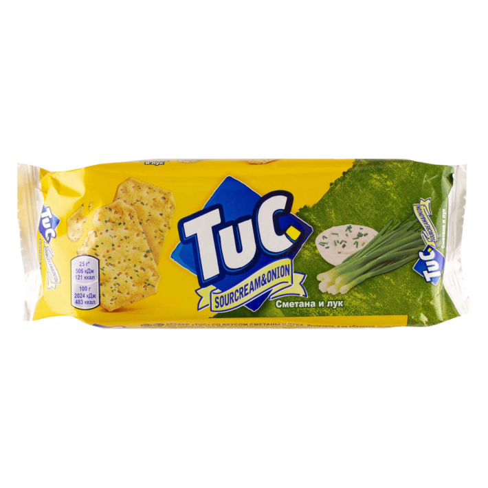 Крекер соленый Тук вкус сметаны с луком 100 г