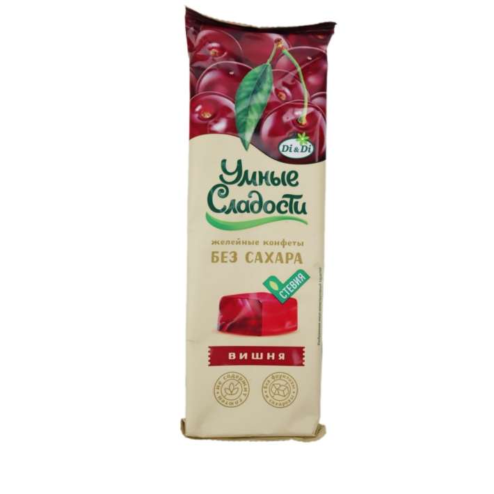 КОНФЕТЫ УМНЫЕ СЛАДОСТИ ЖЕЛЕЙНЫЕ СО ВКУСОМ ВИШНИ 90ГР