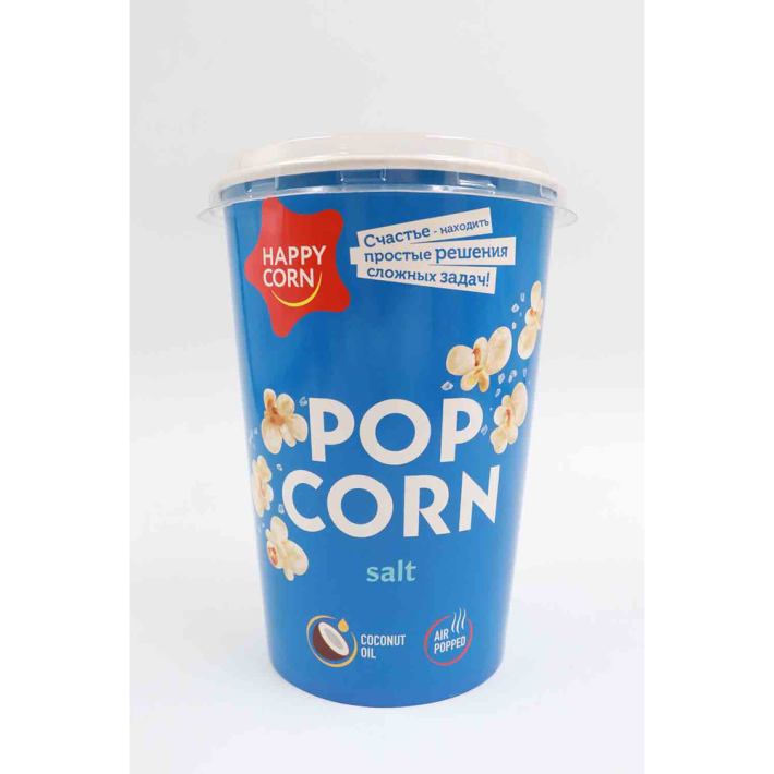 КУКУРУЗА ВОЗДУШНАЯ HAPPY CORN С СОЛЬЮ 30ГР