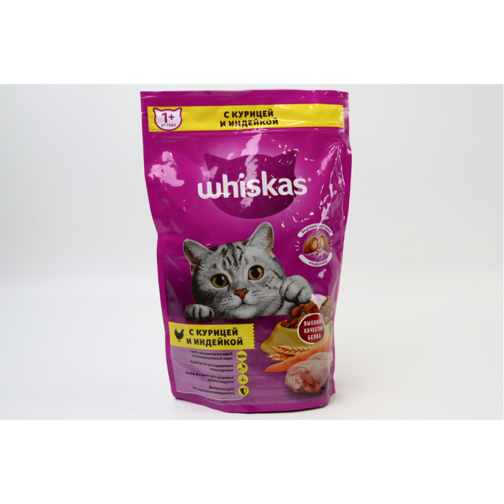 Корм для кошек Whiskas подушечки паштет Курица и Индейка 350 г