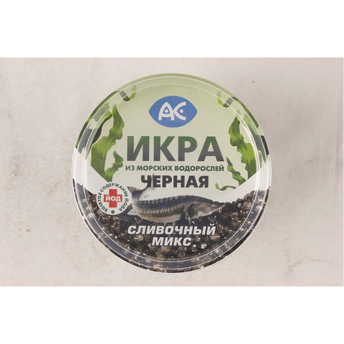 Закуска Ас икра черная со сливочным кремом микс 180 г