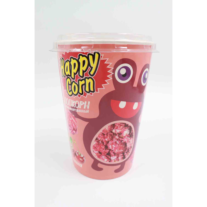 КУКУРУЗА ВОЗДУШНАЯ HAPPY CORN ВИШНЯ СТ 85ГР
