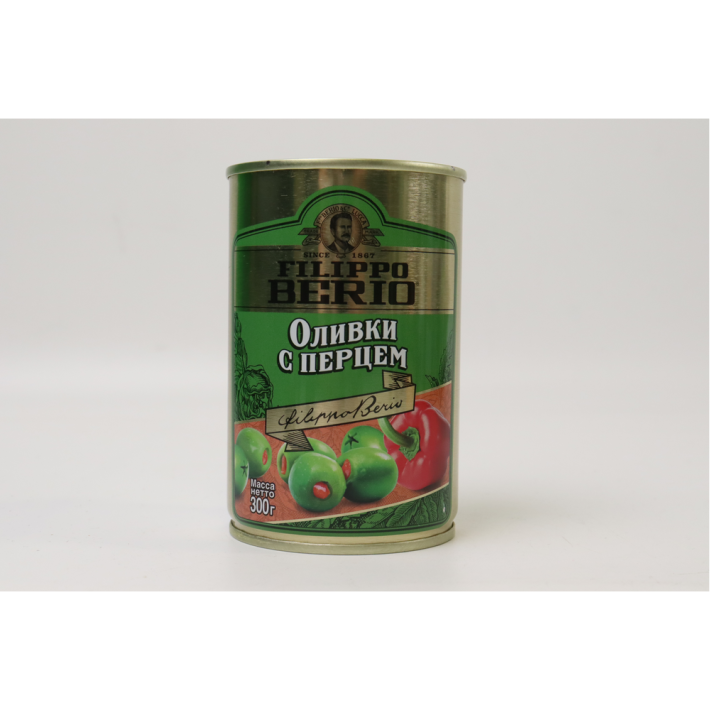 ОЛИВКИ FILIPPO BERIO С ПЕРЦЕМ 300ГР