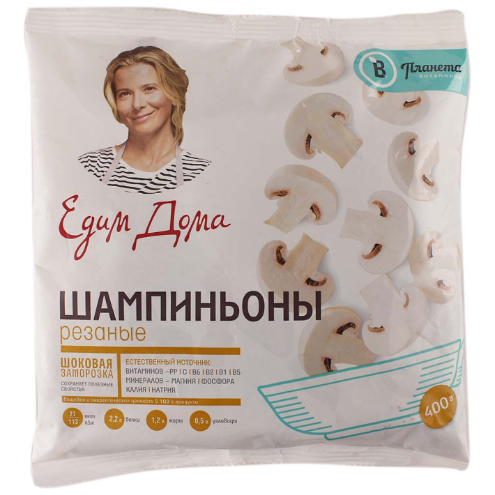 Шампиньоны резаные Планета витаминов 400 г