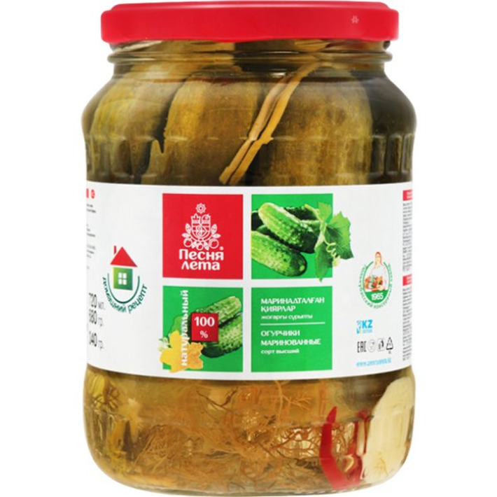 Огурцы маринованные 0,72 л