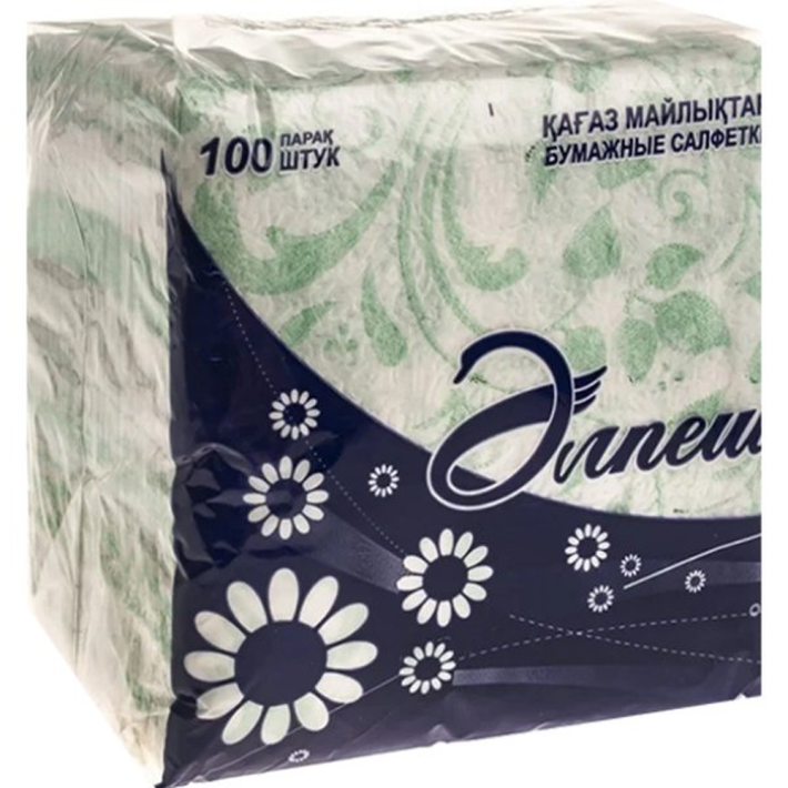САЛФЕТКА ӘЛПЕШ С РИСУНКОМ 100ШТ