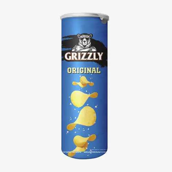 ЧИПСЫ НАТУРАЛЬНЫЕ GRIZZLY ORIGINAL 130ГР