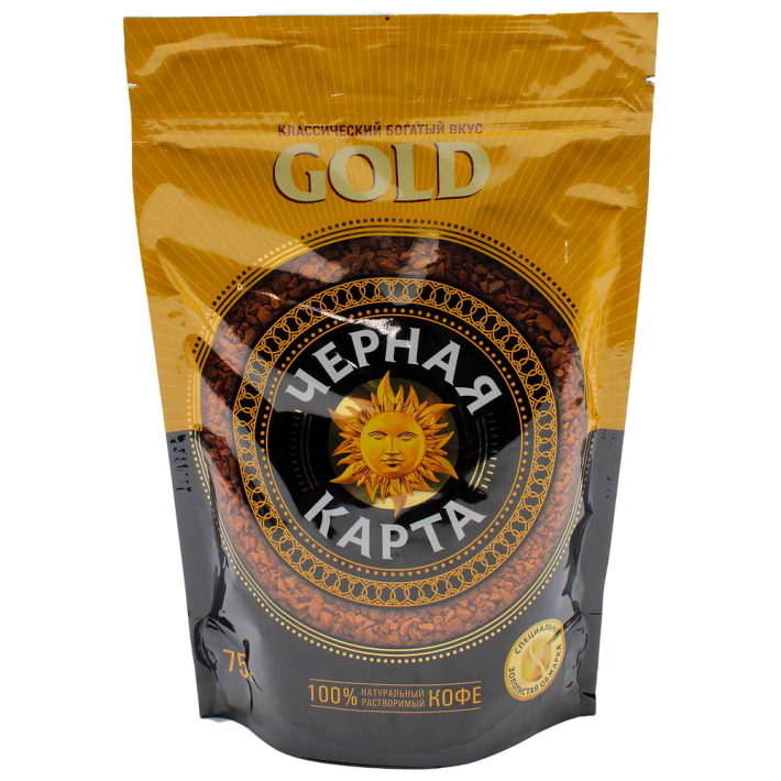 Кофе черная карта Gold 75 г