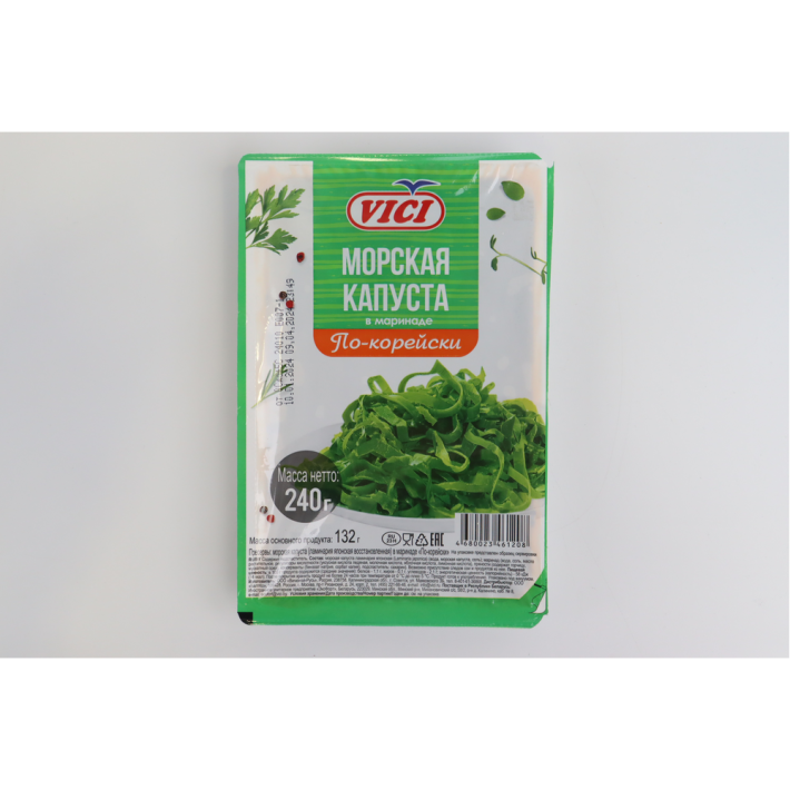 Салат Vici из морской капусты с морковью в маринаде по-корейски 240 г