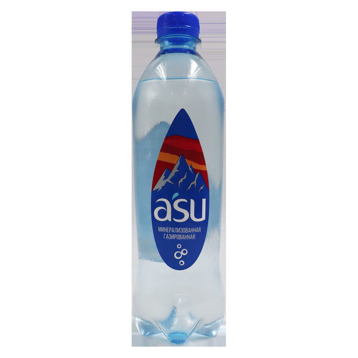 Вода Asu питьевая газированная 0,5 л