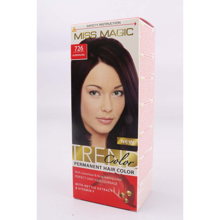Краска для волос Miss magic баклажан 90 г 20 шт