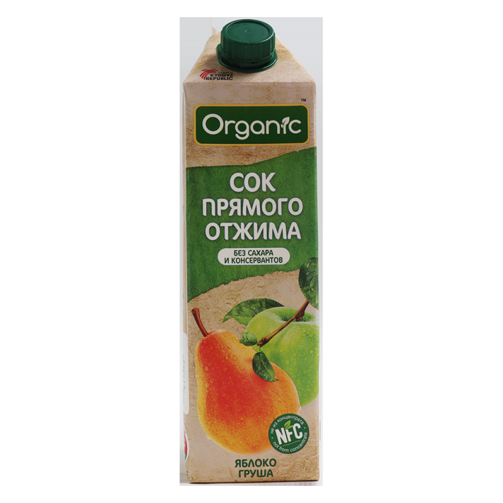 Сок Organic яблоко-груша 1 л