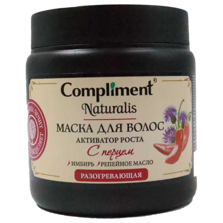 МАСКА ДЛЯ ВОЛОС COMPLIMENT NATURALIS С ПЕРЦ.АКТИВ РОСТА 500МЛ