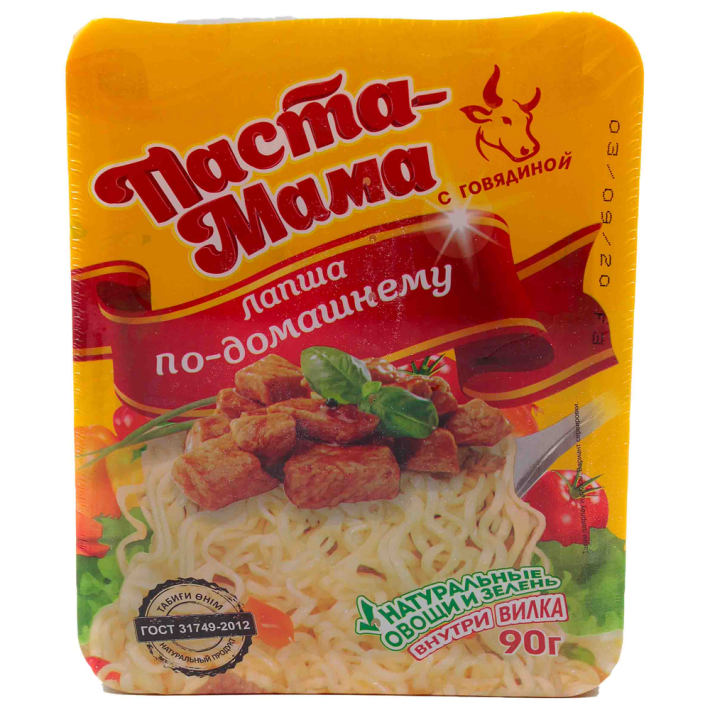 Лапша Паста мама говядина 90 г