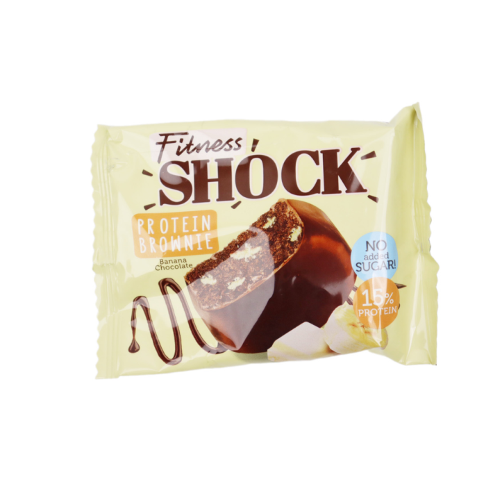 ПЕЧЕНЬЕ БАРУНИ FITNESSHOCK БАНАНОВЫЙ 50ГР