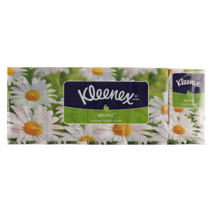 Платочки носовые Kleenex ромашка 10 шт