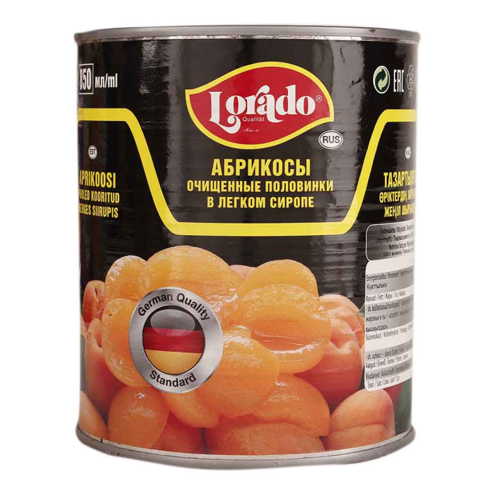 Абрикосы Lorado в сиропе 850 мл